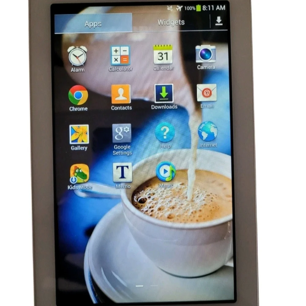 Samsung Galaxy Tab 3/SM-T110/8GB/Wi-Fi Only/7inches/White/Works/Screen Unlocked.